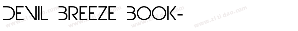 Devil Breeze Book字体转换